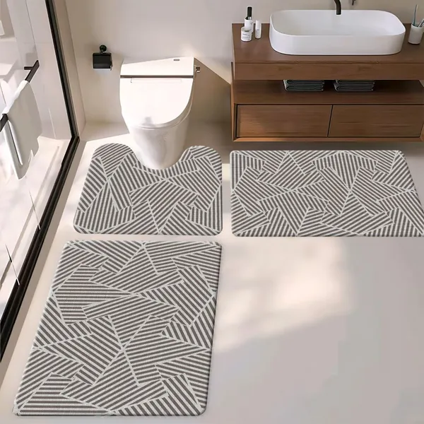Ergonomic Anti-Fatigue Toilet Mat – Memory Foam Support for Standing Relief, Non Slip Bottom photo-2