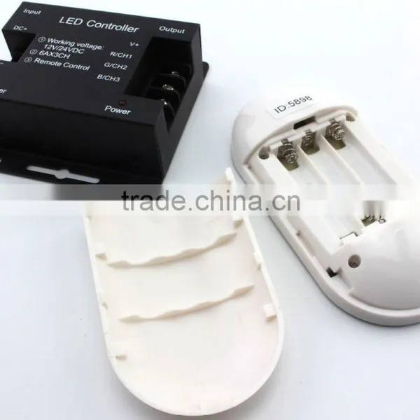 DC12V-24V 18A RF Touch Remote RGB LED Controller photo-4
