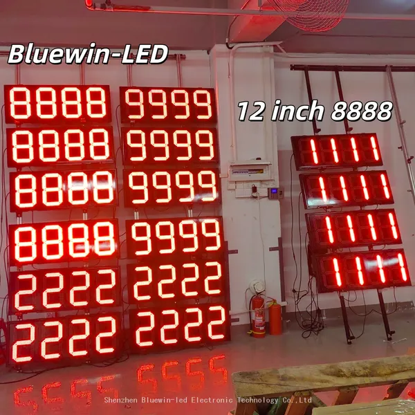 Gas Station Price Board Digital Screen Display Petrol Station Sign