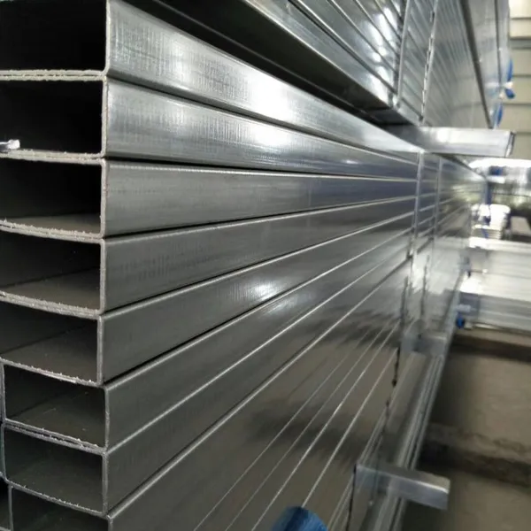 Hot Dip Galvanized Steel Pipe Zinc Coating Square Rectangular Tube Pipe for Construction photo-3