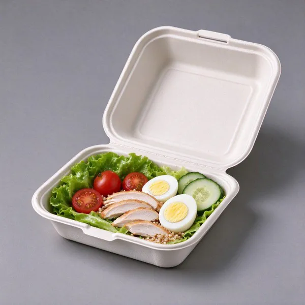 Industrial 2-Compartment Meal Prep Container, 22cm x 15cm, Food-Grade PP, Breakproof, Dishwasher Safe, Stackable