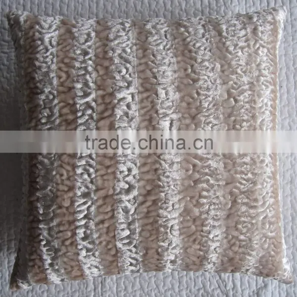 Silk Velvet Embroidery Cushion photo-2