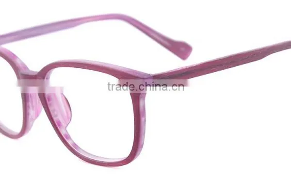 2016 Newest Designer for Men and Women Wooden Texture Acetate Full Rim Optical Glasses Frames photo-4