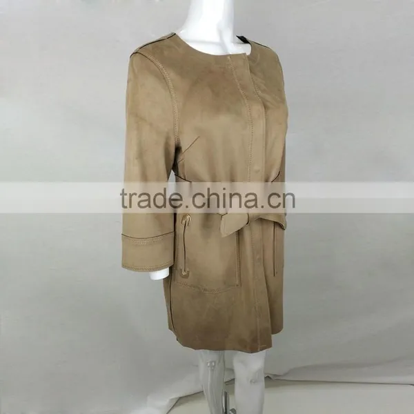 New Design Autumn/winter Fashion Elegant Lady Long Windbreaker Wind Coat Jacket photo-2