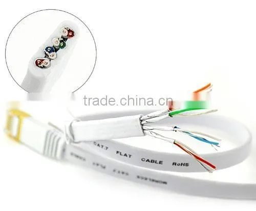 Flat SSTP Cat7 RJ45 Cable With High Quality photo-2