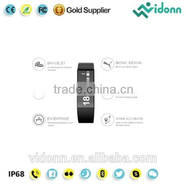 Hot Selling! Vidonn X6S Caller ID SMS Notification Bluetooth 4.0 Multifunctional Unisex Smartband photo-3