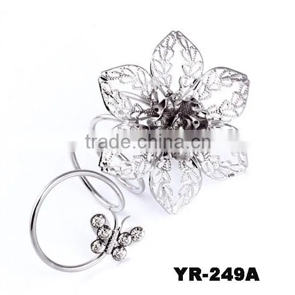 Yiwu Fashion Jewelry Korean Girl Multi-layer Flower Smart Ring photo-2