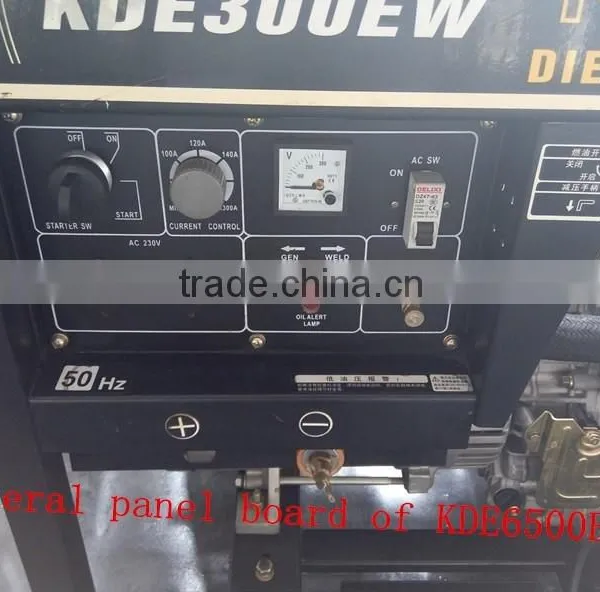 DC 300A AC Single Phase 3KW Diesel Welder Double Use Generator Power Set(KDE300EW) photo-4