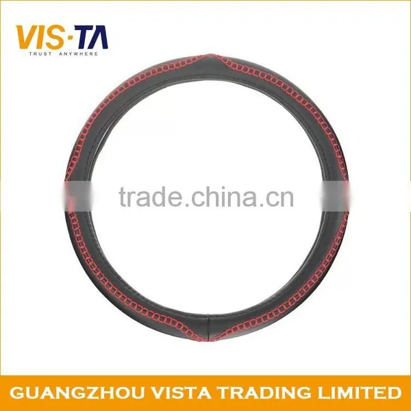 2015 Year Leather Micro Fiber Sport Steering Wheel Cover2702 photo-3
