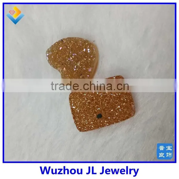 Wholesale Titanium Natural Agate Druzy Beads Agate Druzy Beads Druzy Beads photo-3