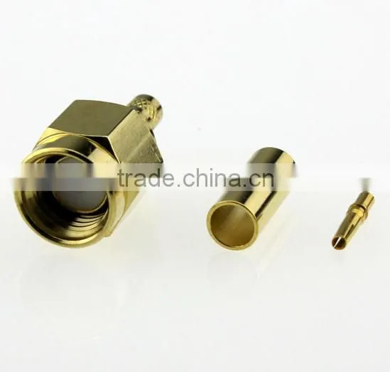 Reverse Pin SMA Straight Crimp Plug Male Connectors photo-3