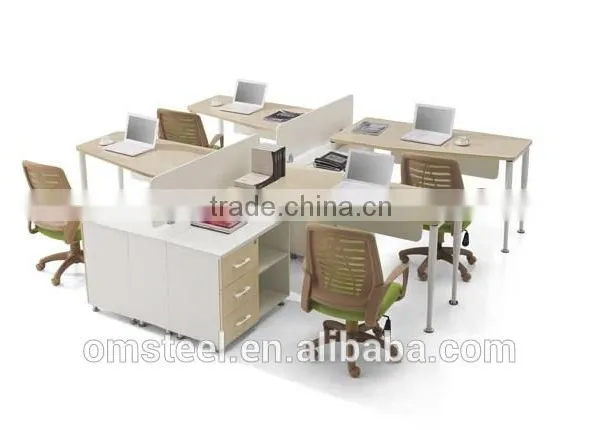 Office Furniturn Soild Wooden Modern Workstation Table photo-4