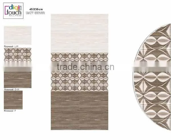 White Grey Wall Tiles 45X30 Glossy photo-2
