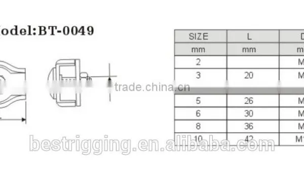 Rigging Hardware Stainless Steel FASTENERS Simplex Single Wire Rope Clip photo-4