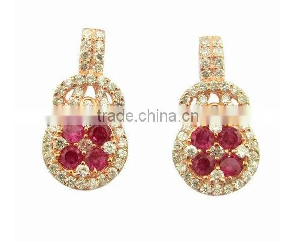 Fashion Rose Gold Plated Charm Guitar Silver Jewelry Set photo-3