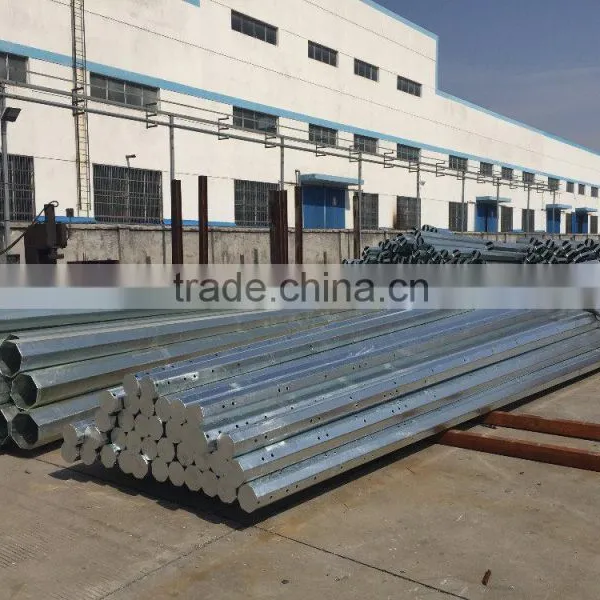 Hot Dip Galvanized Street Light Steel Poles photo-3