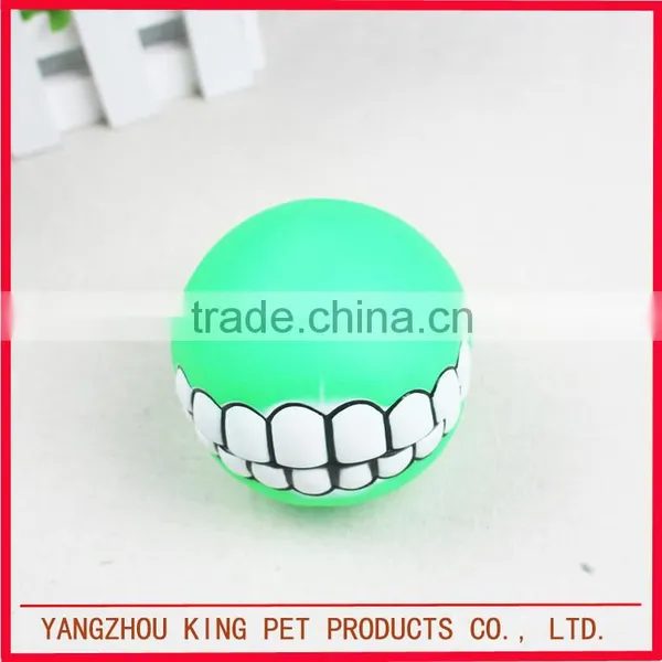 Hot Sale Pet Product Soft Color Rubber Squeaky Dog Ball photo-5