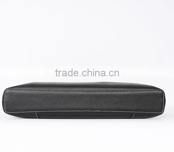 Women Handmade Genuine Leather Envelope Tablet Bag Briefcase Clutch File Bag photo-3