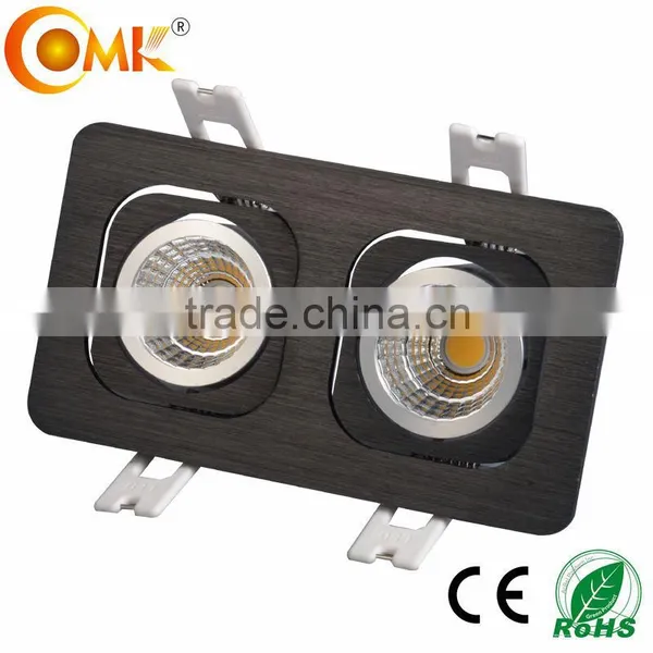 Cri 90 Lumens Aluminium Brushed Silver Led Grille Light photo-5