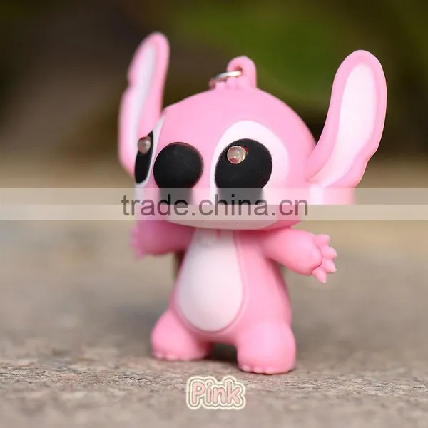 Wholesale Stitch LED Light Flash Keychain With Sound photo-6