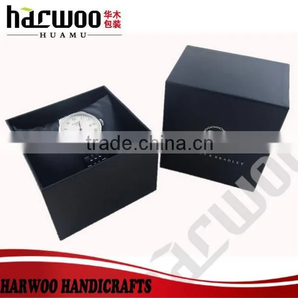 Wholesale Wood Leather Craft Black Luxury Present Packaging Custom Gift Box photo-3