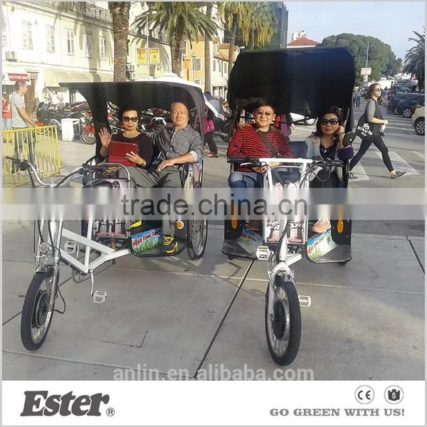 Outdoor Electric Passenger Tricycle for 2 Adult