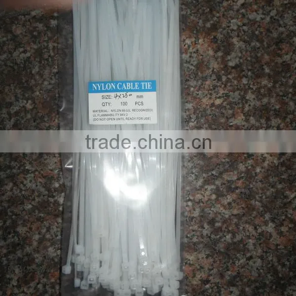 Hot Sale Nylon Cable Ties /cable Strips 4*120 photo-4