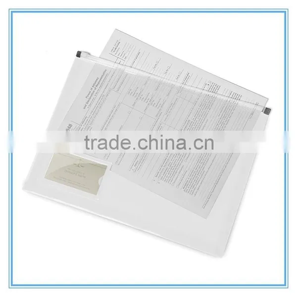 Dongguan Factory Cheap Price Document Plastic Clear File Folder /document Bag photo-2