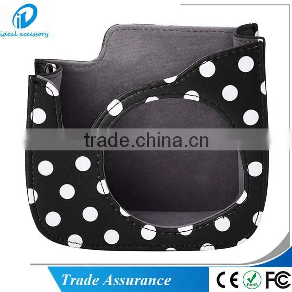 Dot PU Leather Fuji Mini Case Bag for Fujifilm Instax Mini8 With Shoulder Strap Camera Case photo-6