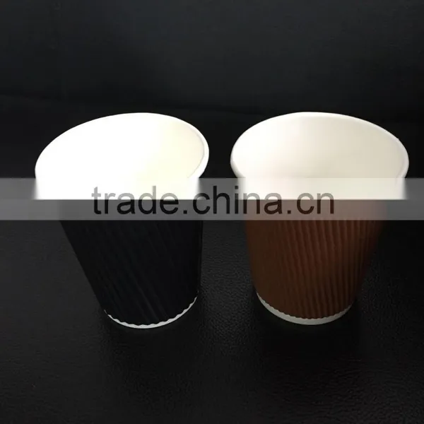 6oz Ripple Wall / Double Wall / Single Wall Disposable Coffee Paper Cup photo-4