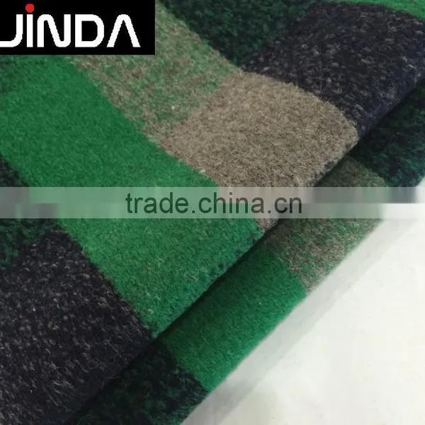 Fashion Woolen Knitted Plaid Fabric for Clothing