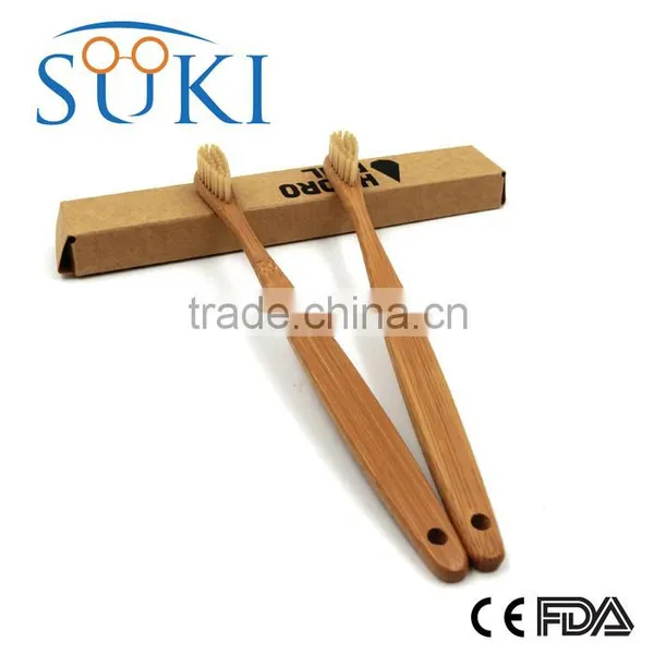 Top Quality 100% Biodegradable Environmental Charcoal Bamboo Toothbrush Natural Bamboo Handle Hotel Bamboo Toothbrush Quality Choice photo-6