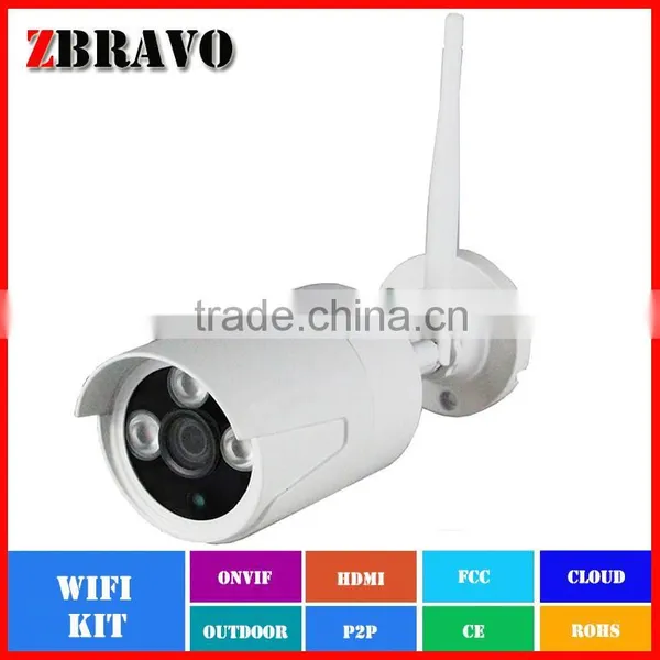 Onvif CCTV Kit 4 Bullet Cameras,1mega Pixels CCTV Kit photo-4