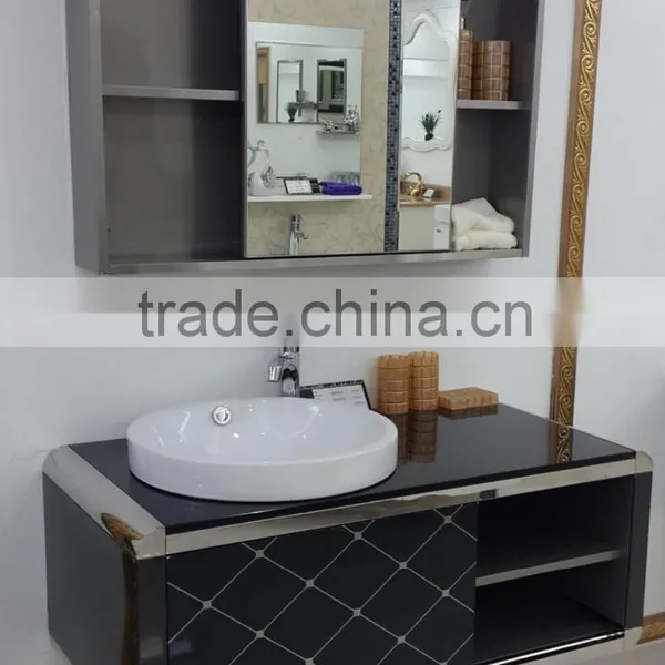 China Products 304 Stainless Steel Cabinet Bathroom Vanity GD2002 photo-2