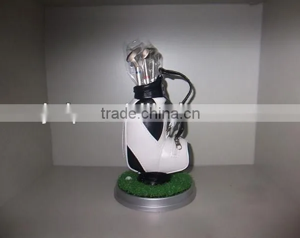 Golf Table Pen Container Suits With Lawn Clock