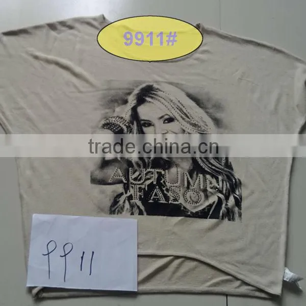Printing and Hot Drilling Technology of Girls Overpull Sweater 9911#