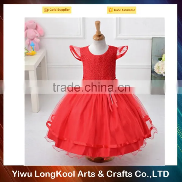 2016 New Model Fashion Baby Girl Wedding Dress for Sale photo-3