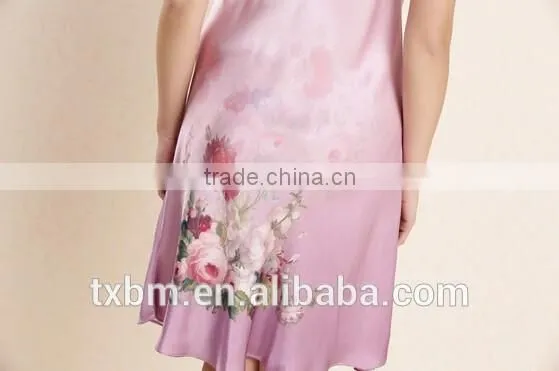 Chinese Painting Style Suspenders Silk Sleepwear photo-4