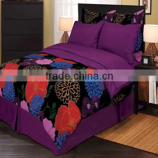 Queen Size Printed Polyester Comforter Set photo-5