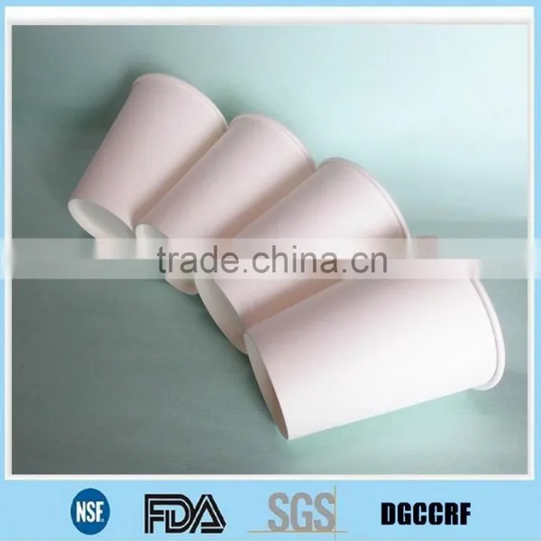 Single Wall White Plain Paper Cup With Black Cover Lids photo-5