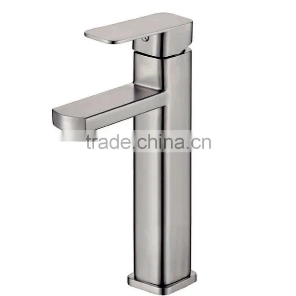 Nickle Color Simple Modern Design High Quality Wash Basin Mixer Tap photo-4
