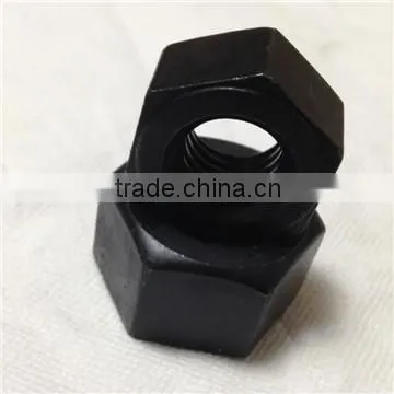 High Quality 2h Heavy Hex Nut Black Color Carbon Steel photo-3