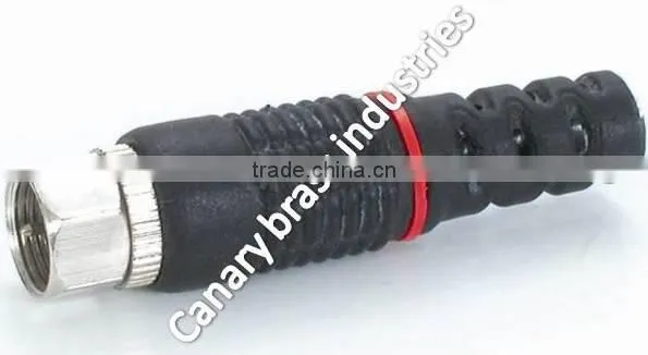 f connector plug adapter threaded nut type
