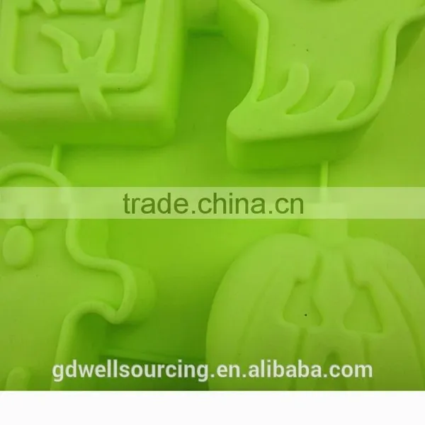 Aluminum Halloween Pumpkins Ghosts Haunted House Shape Cake Mould Jelly Fondant Cake Mold Sugar Kitchen Baking Cook Tool photo-5