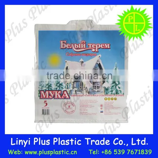 Good Quality Plastic BOPP Woven Pet Food Bag With Plastic Handle photo-3