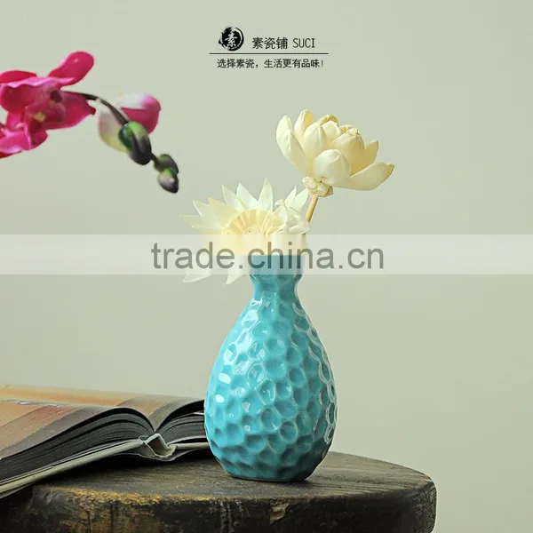 Aroma Reed Diffuser Ceramic Vase for Natural Sola Flower