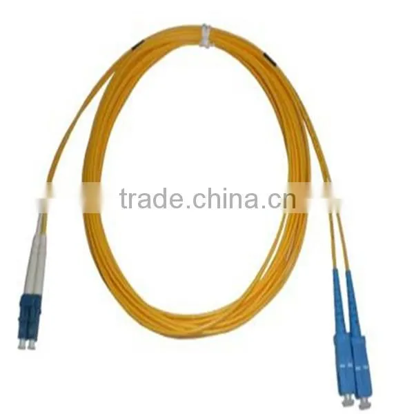 3.0mm Duplex Singlemode 9/125 LC-SC Optic Fiber Patch Cable 2M