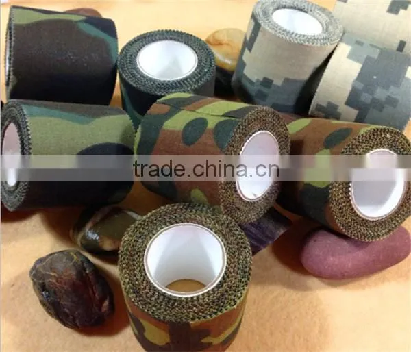 Mix Color Army Insulated Cotton Self Adhesive Tape Camo Camouflage Fabric Tape 4.5cm x 5M (length) photo-2