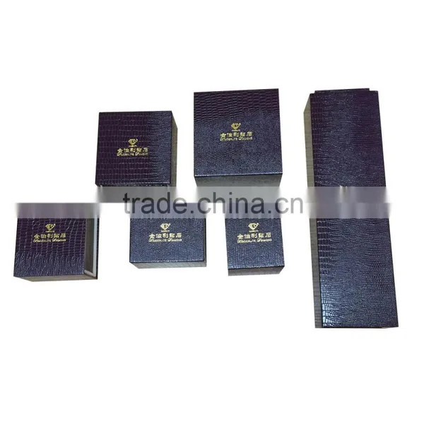 Hot Sale Leather Paper Black Jewelry Gift Box photo-2