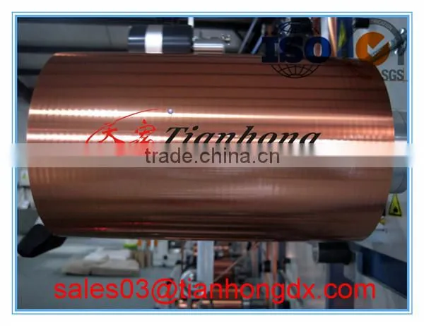 Big Spool Tray Product Copper Foil Laminate al Foil in Jumbo Roll Tapes Supplier for Cables Sheild photo-4